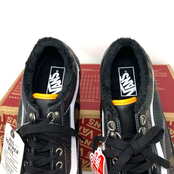 VANS Old Skool MTE Men's Leather Black Green Camo Khaki Size 11.5 VN0A348F2TI - Picture 7 of 10